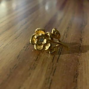 Gold tone Rose Pin